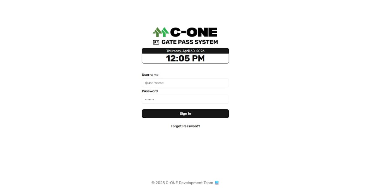 Gatepass Project 1