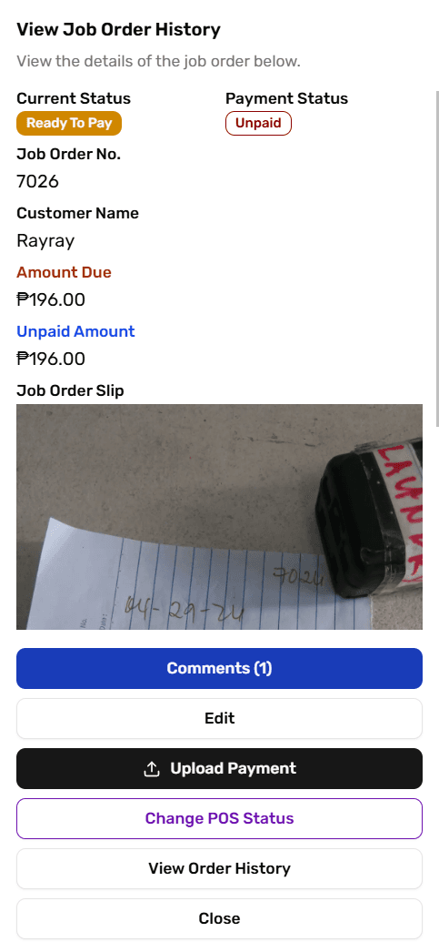 Job Order Project 2